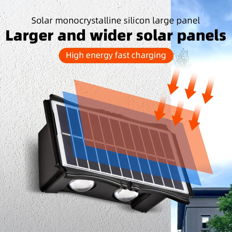 lampe solaire led extérieure avec éclairage décoratif automatique - vue 5 sur 13