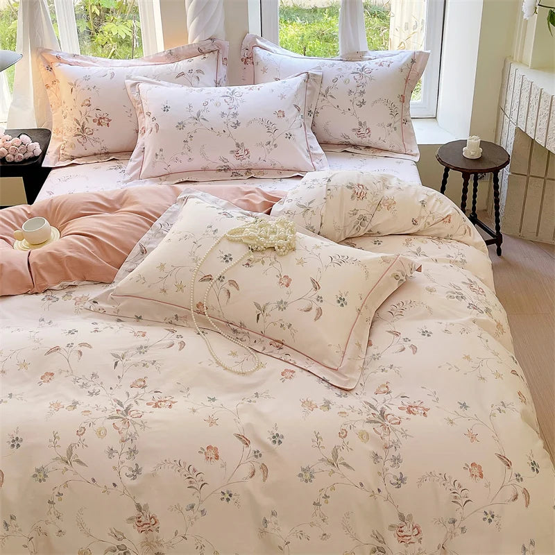 parure de lit en coton haute densité 3 pièces luxe