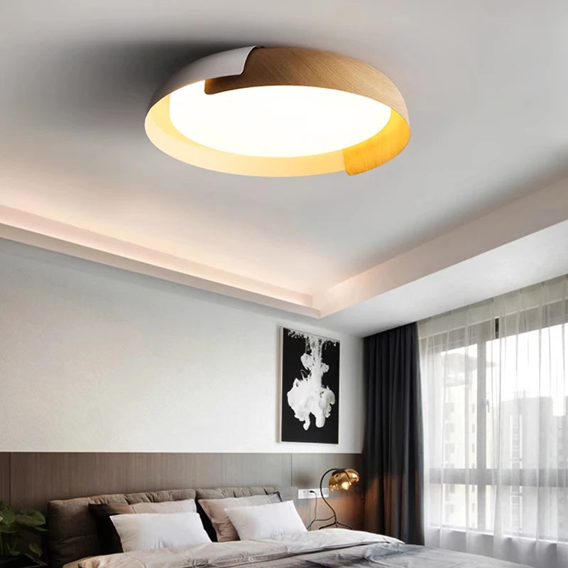 Plafonniers modernes minimalistes et créatifs style japonais chambre à coucher style art salon et étude lampe de restaurant - vue 4 sur 12