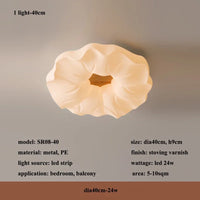 lustre led moderne avec moule fleurs en style nordique loft