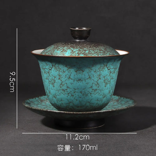 Assiettes plates ceramique style retro kiln sushi dessert