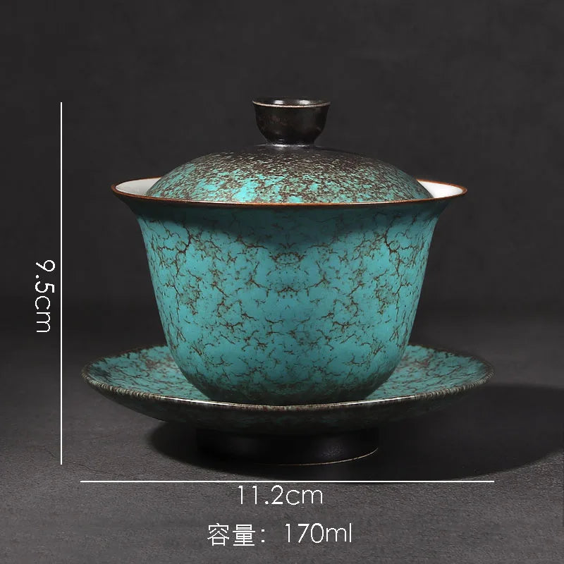 Assiettes plates ceramique style retro kiln sushi dessert - vue 8 sur 8