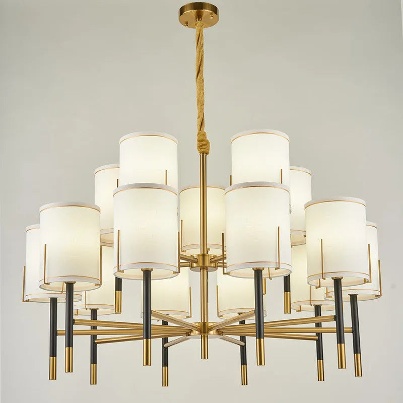 lustre moderne minimaliste style nordique en cuivre tout neuf