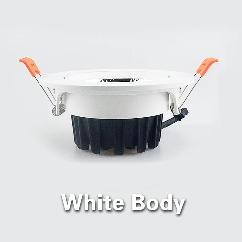 Spot LED à intensité variable 7W 9W spots 12W 15W AC90V-260V 5W 18W 24W COB puce encastré plafonniers pour l'éclairage de la maison
