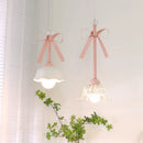 Suspension enfant princesse avec ruban rose