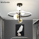 lustre nordique moderne à led simple boule pour éclairage intérieur