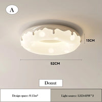 lustre créatif en forme de beignet pour chambre d'enfant