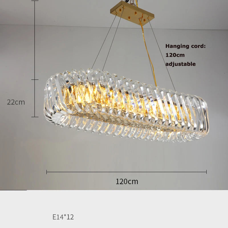 plafonnier led rond artistique à intensité variable en cristal - vue 15 sur 16