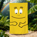 Serviette de plage barbapapa dessin animé séchage rapide