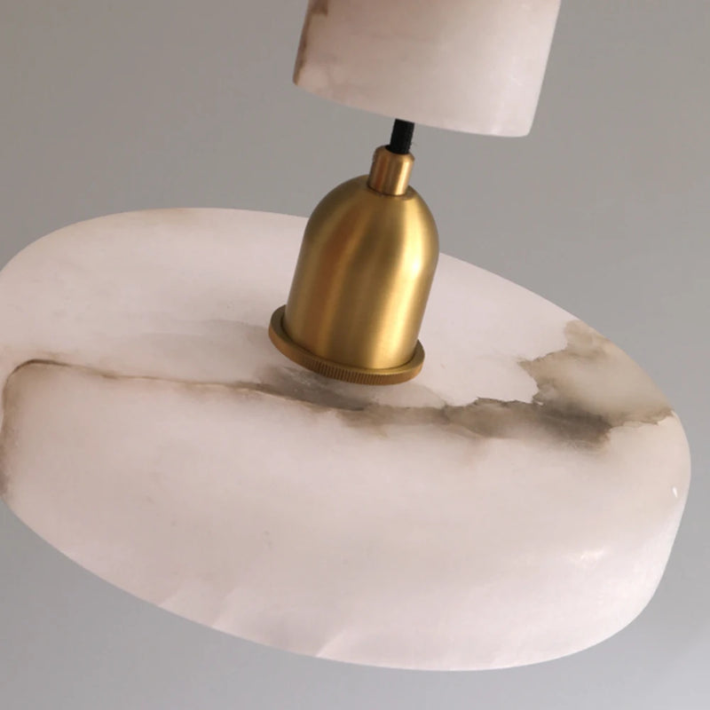 lustre en marbre espagnol de luxe tout en cuivre pour restaurant b & b