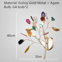 lustre luciole créatif en agate design postmoderne élégant