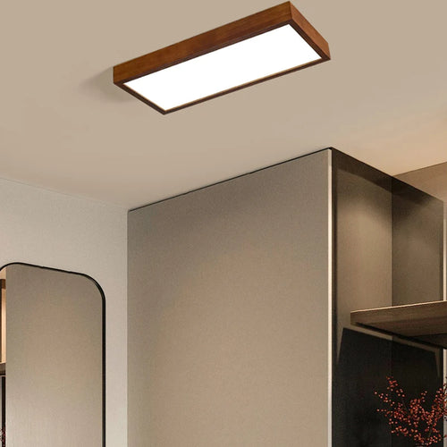 lustre à led moderne pour intérieur design en bois
