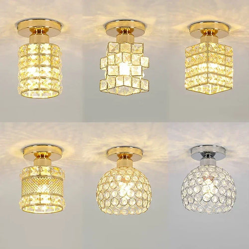 plafonnier en cristal moderne pour décoration intérieure élégante