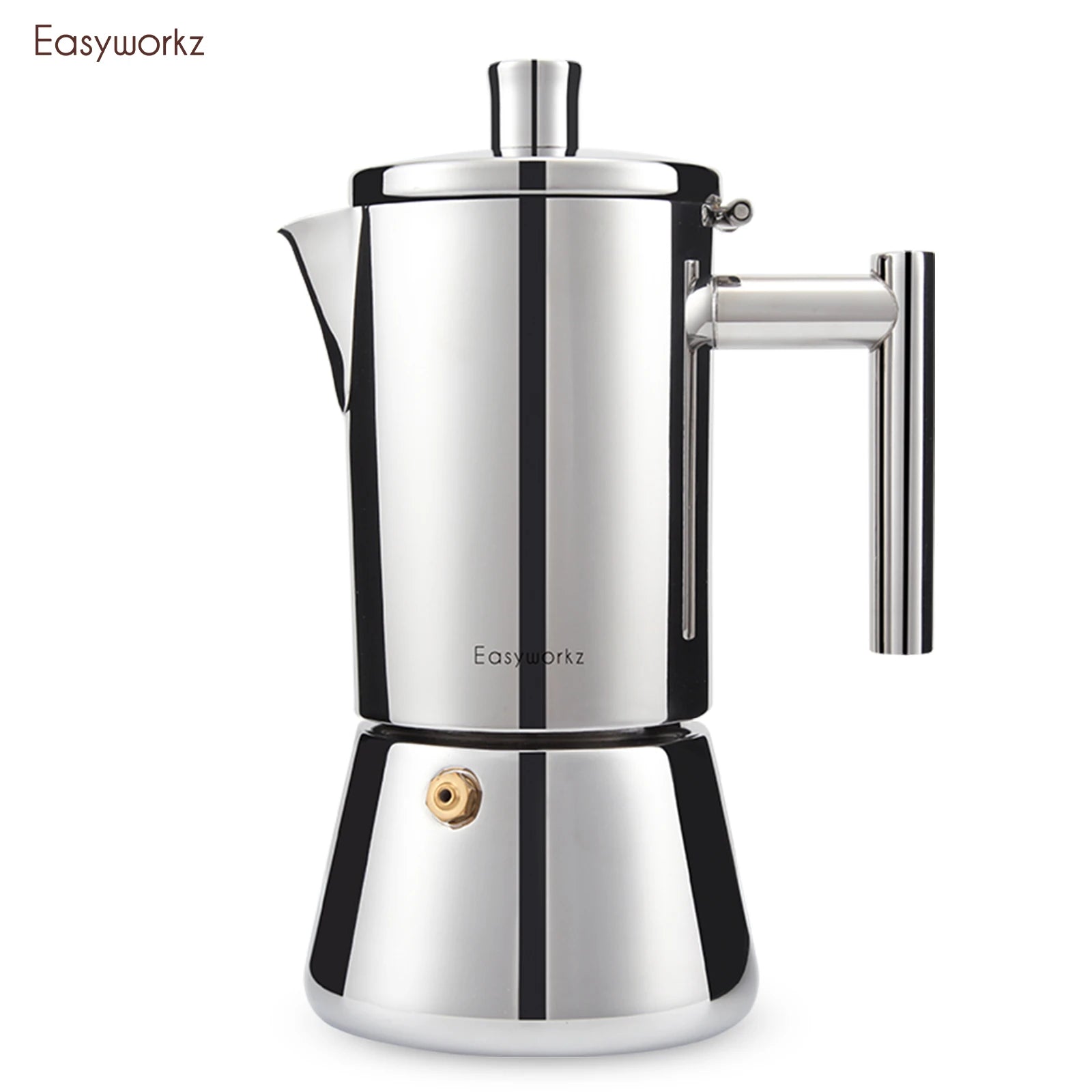 Cafetière italienne easyworkz diego inox induction compacte - vue 2 sur 7