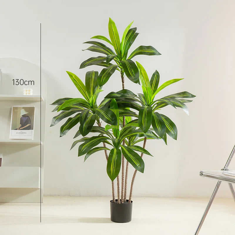 arbre artificiel en pot décoration intérieure verte bois brésilien - vue 8 sur 9