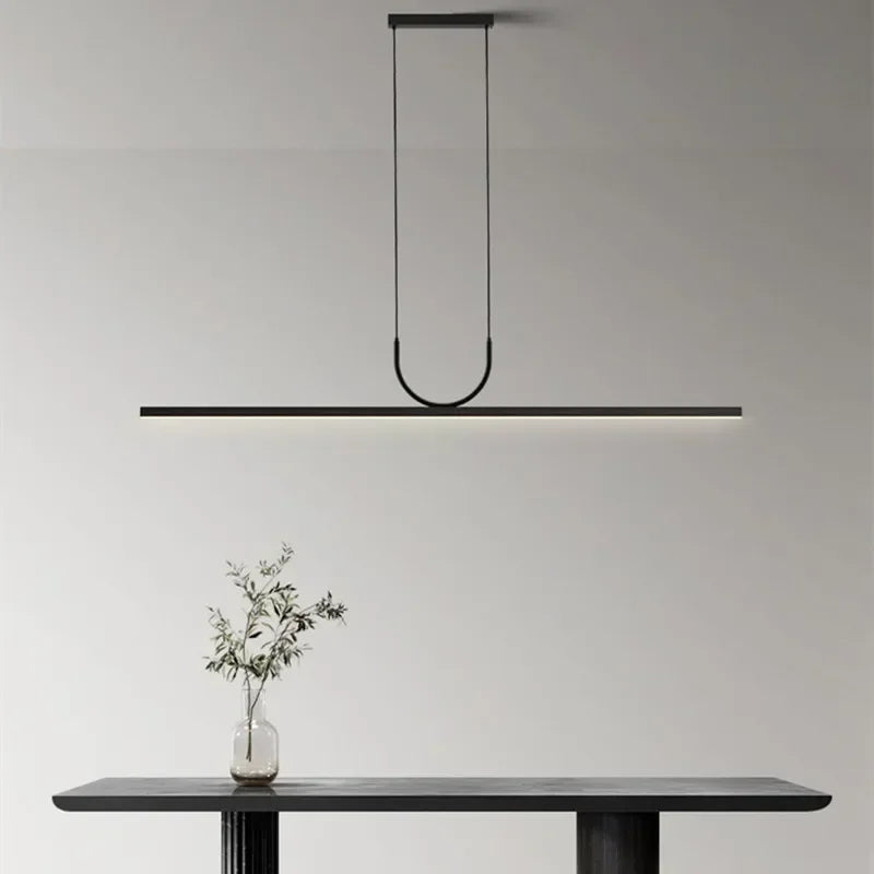 lustres led modernes simples pour table luminaires suspendus - vue 5 sur 14