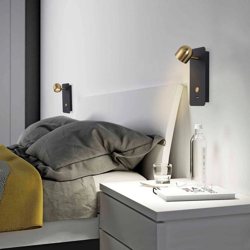 applique murale décorative nordique rechargeable par usb - vue 5 sur 7