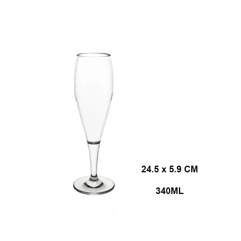 Verres à vin sans pied incassables en plastique
