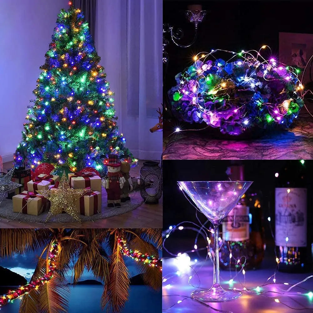 guirlande lumineuse led avec télécommande pour fêtes et décorations - vue 11 sur 12