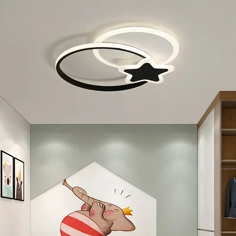 Plafonnier moderne à leds pour intérieur décoration maison - vue 4 sur 24