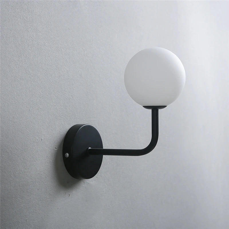 applique murale vintage en fer noir à led rétro - vue 6 sur 12