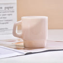 Mug en verre style coréen effet jade 230ml