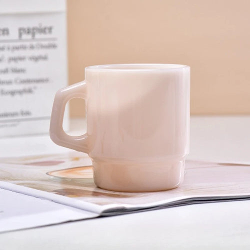 Mug en verre style coréen effet jade 230ml