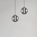 suspension en verre fumé lampe design pour restaurant et café