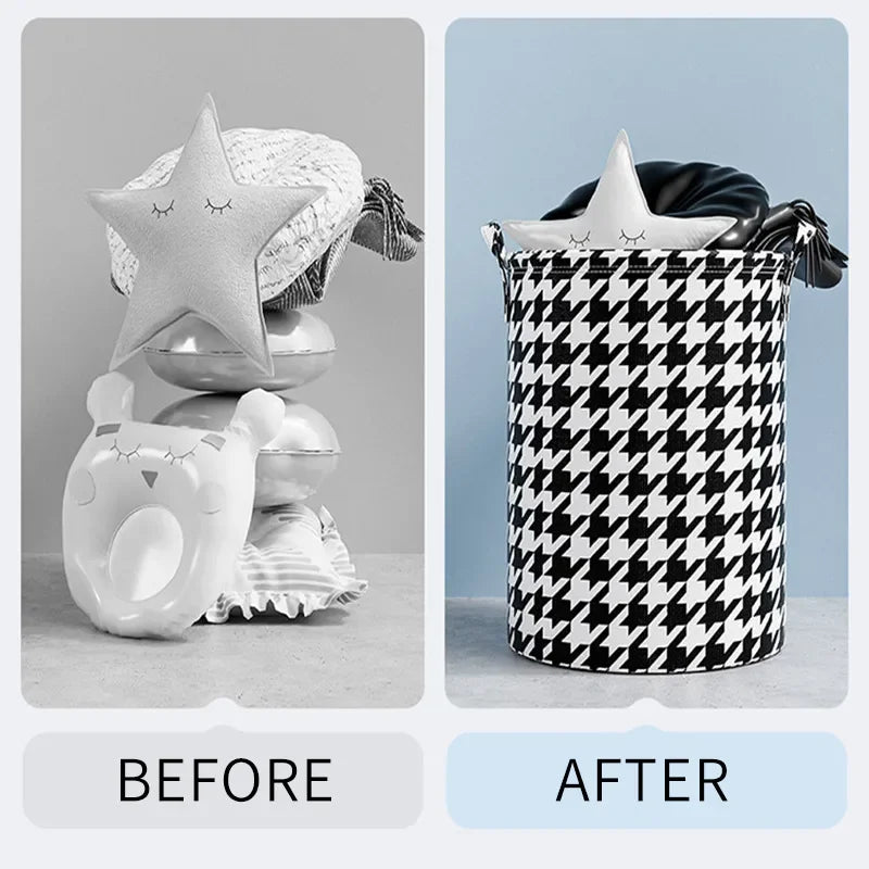 panier à linge pliable pour vêtements et jouets - vue 6 sur 9