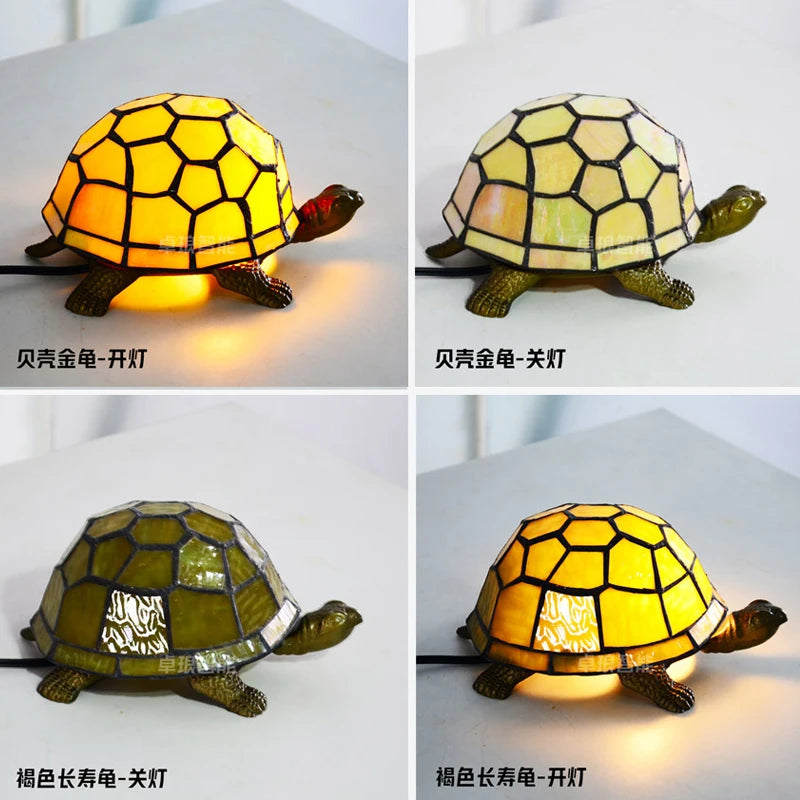 lampe de chevet tortue veilleuse led décorative pour enfant - vue 4 sur 8