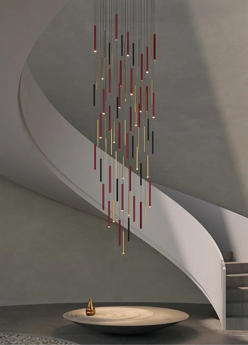 suspension décoration postmoderne luxe multi tête pour restaurant - vue 3 sur 5