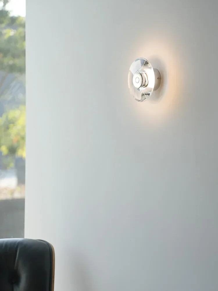lampe de chevet en cristal italien pour décoration intérieure élégante - vue 4 sur 8