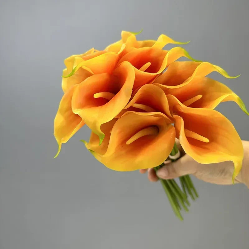 lot de 2 bouquets de lys calla artificiels pour décoration de mariage - vue 10 sur 11