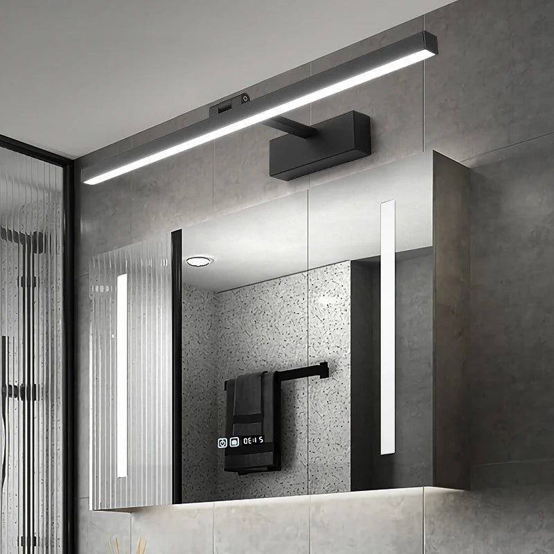 SANDYHA Style nordique miroir applique maison Led Anti-buée salle de bain éclairages moderne hôtel intérieur décor armoire maison lumières - vue 3 sur 8