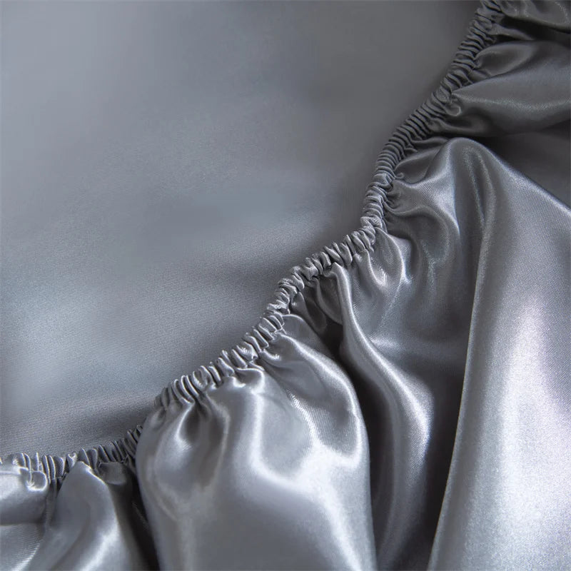 drap-housse haut de gamme en satin de luxe élastique