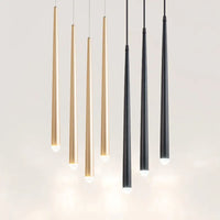 suspensionCône LED lampe Long Tube bulle acrylique