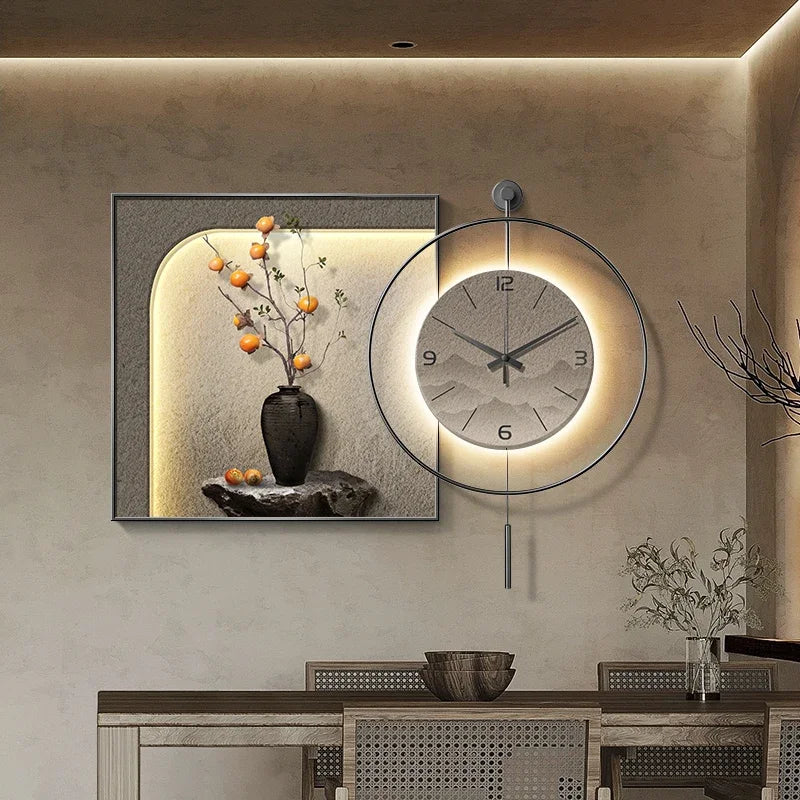 horloge murale au design unique et esthétique pour décoration moderne - vue 4 sur 12