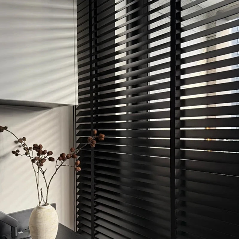 Store vénitien bois véritable anti uv sur mesure