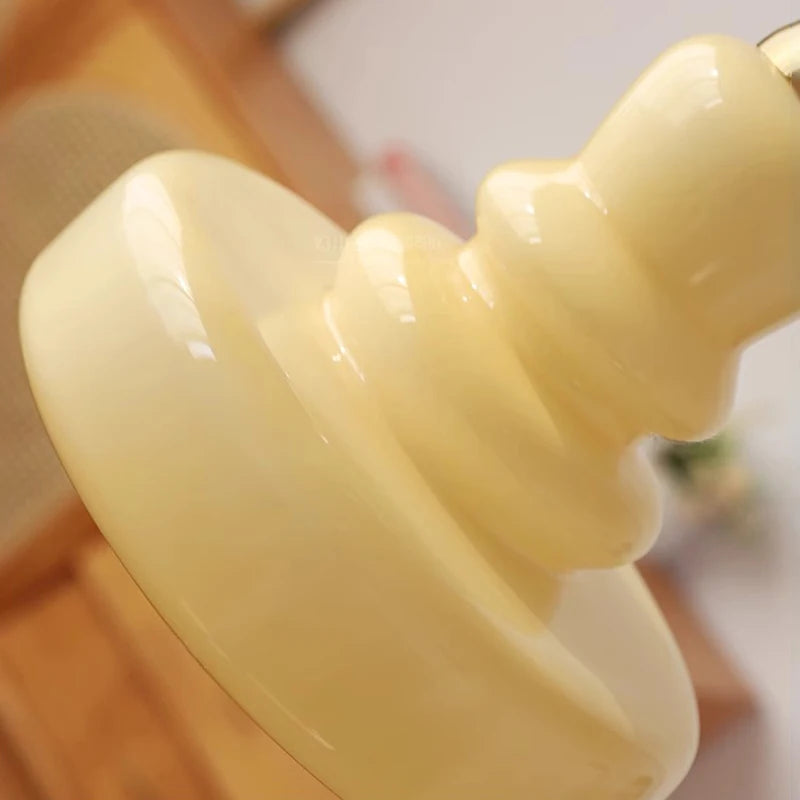 suspension rétro nordique bauhaus en verre gourde pour éclairage - vue 6 sur 10