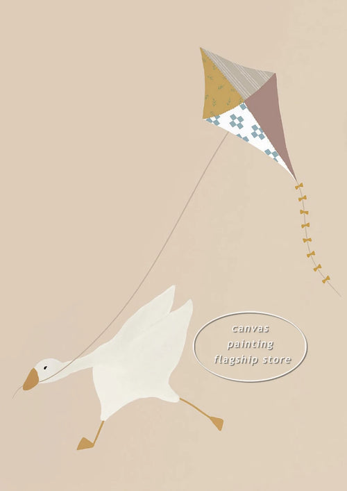 affiches d'oies mignonnes pour décoration enfantine et crèche