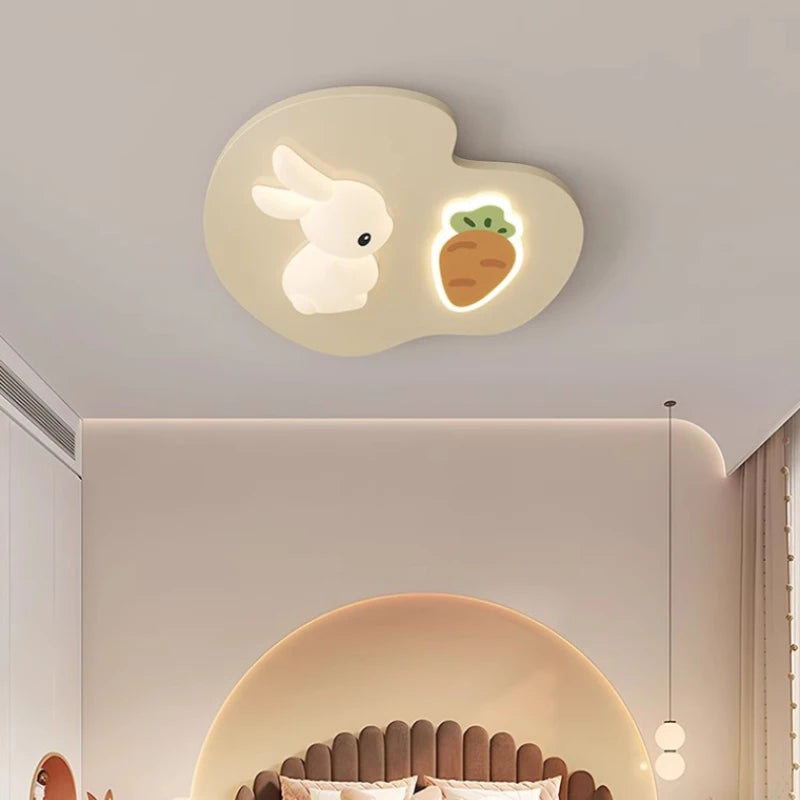 plafonnier lapin mignon pour chambre d'enfant moderne et chaleureuse - vue 3 sur 10