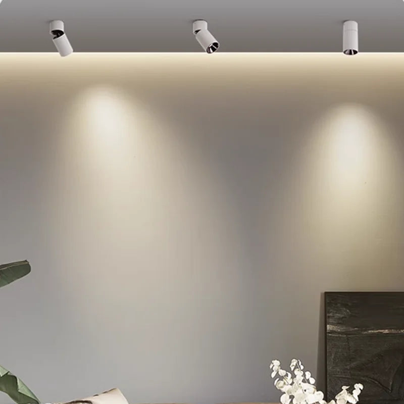 downlight led pliant rotatif monté en surface anti-éblouissement à intensité variable - vue 6 sur 5