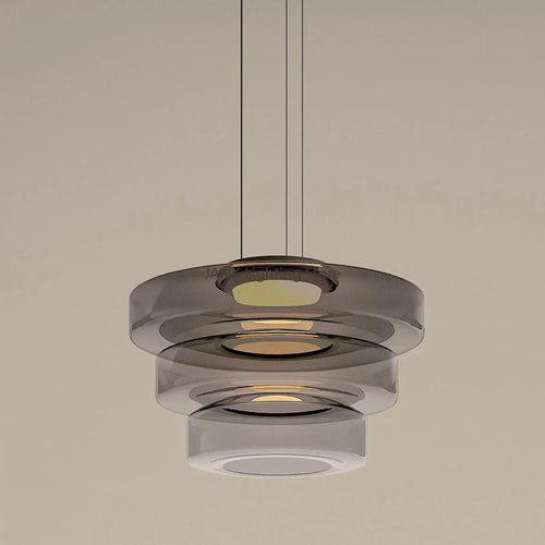 Suspension en verre minimaliste design style italien