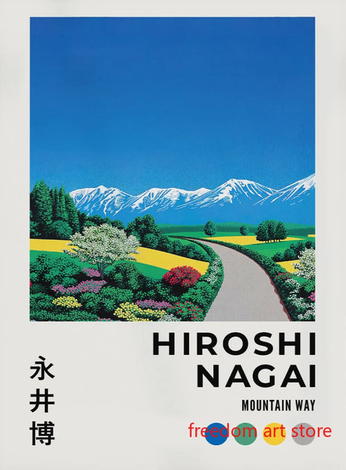 affiches d'art vintage japonaises années 80 par hiroshi nagai
