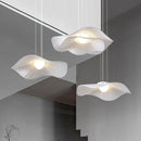 lustre nordique design lotus éclairage led moderne pour intérieur