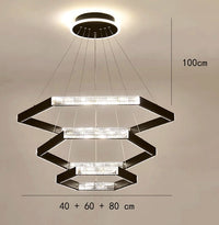 lustre moderne simple suspension led pour éclairage intérieur