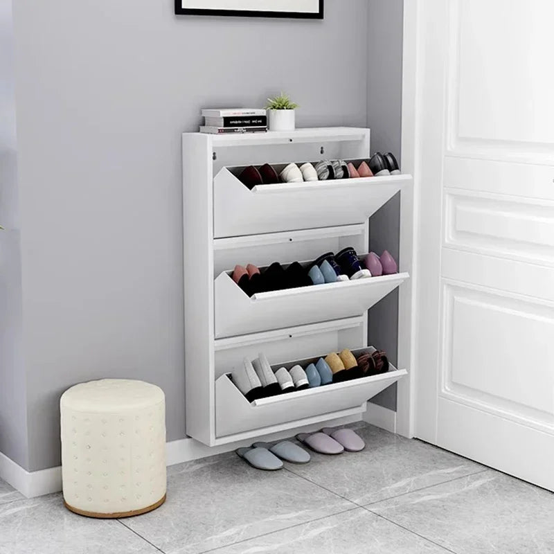 étagère à chaussures moderne en bois pour rangement intérieur élégant - vue 3 sur 53