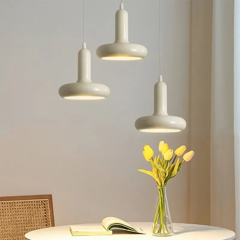 lampe led suspendue design nordique minimaliste forme disque