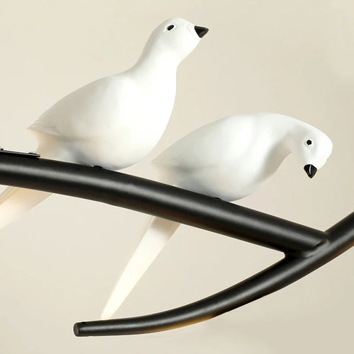 lustre nordique led oiseau suspension éclairage décoratif