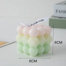 bougie parfumée big cube pour décoration moderne et aromathérapie